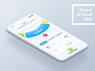 Travel App app interface mobile travel ui ux