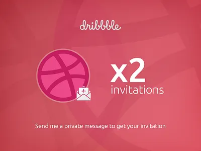 2 Dribbble invitations dribbble invitations message private ui ux