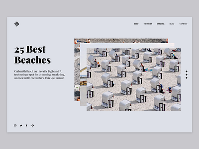Landing Page – 25 Best Beaches 2d adobexd dailyui illustrator landing page photoshop ui uiux ux web adobe