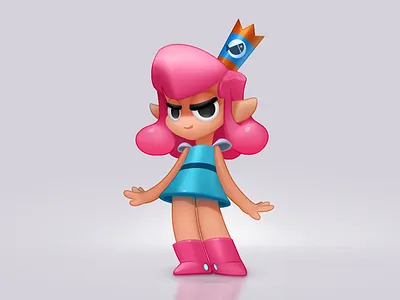 Princess bubble character cute funny pink princess space toy