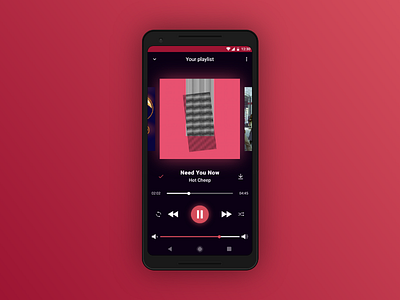 Music Player — Day 009 #dailyui 009 dailyui music music player