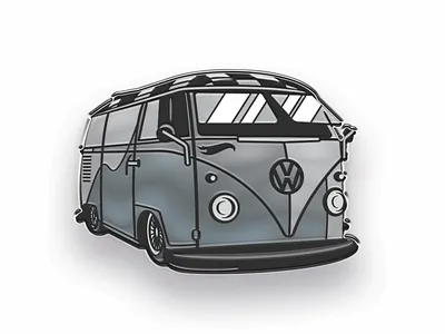 Illest Bus badge cars hdqtrs hdqtrsnyc panel bus pin vw