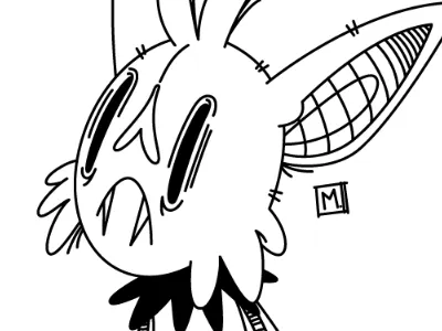 Bat! bat line design tattoo