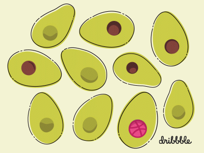 Thank Yew Avo after effects avocado debut dribbble gif illustrator thank you