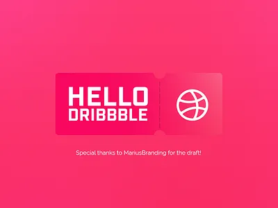 Hello Dribbble - Debut Shot debut illustration illustrator joshuacreatives photoshop
