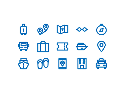 Travel Icon flat icon iconfinder outline trasportation travel