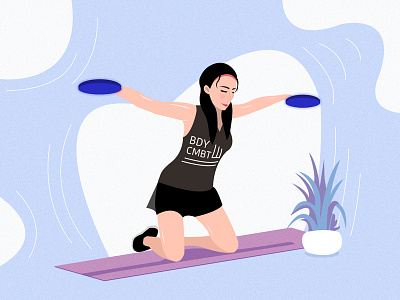 NANA's CXWORX dribbble illustration keepfit lesmills nana workout