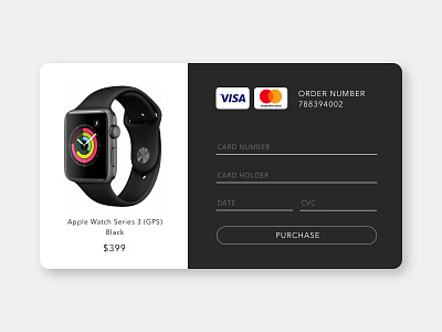 Credit Card Checkout dailyui
