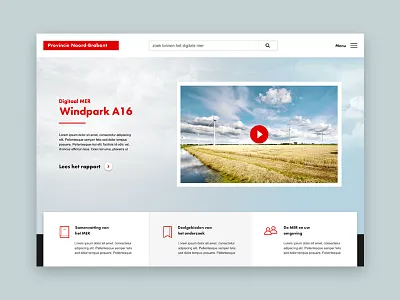 Provincie Brabant #1 branding datavisualisation design digital ux