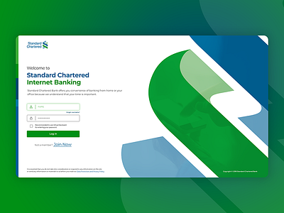 Standard Chartered Internet Banking bank banking concept idea layout online internet banking standard chartered ui user experience user interface ux web design