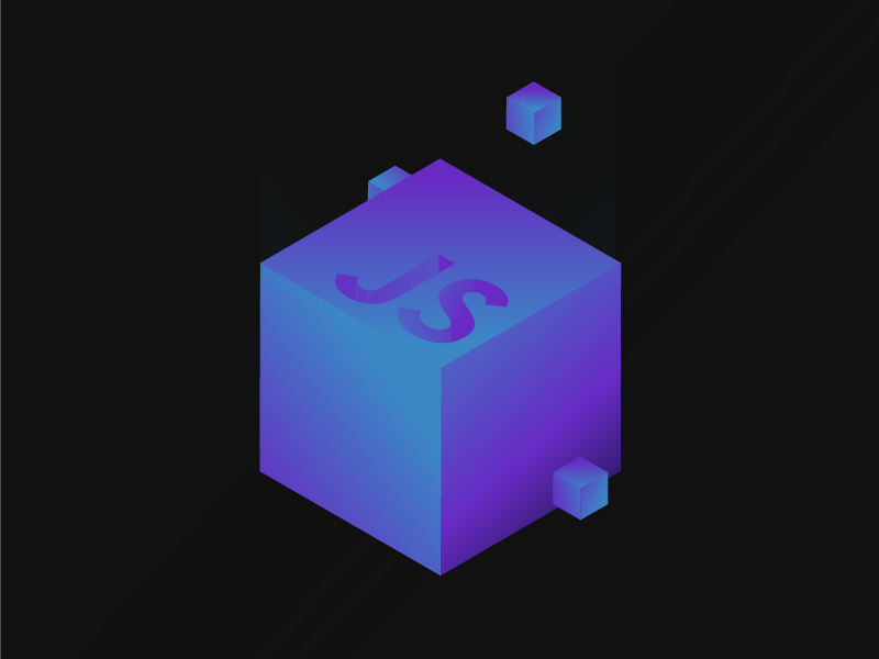 JavaScript cube by Mazin Zakaria on Dribbble