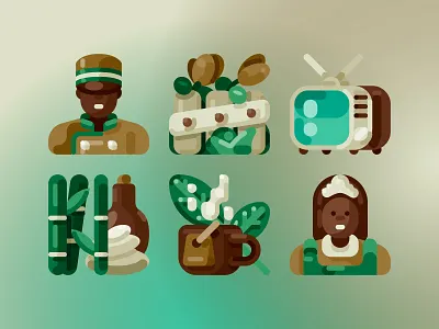 Accommodation accommodation bell boy cafe flat icon garden icon maid spa tea television vector
