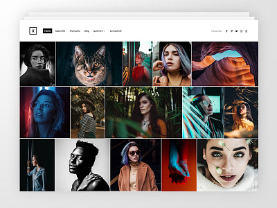 Gallery Portfolio for Photographers codevz fit row gallery grid masonry photo photography portfolio ui ux web design