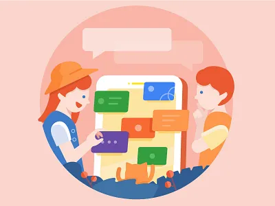 pick a topic boy girl phone pick topic