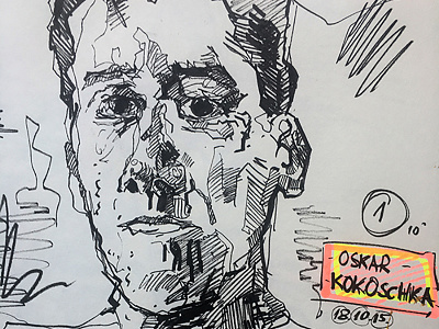 Oskar Kokoschka Study