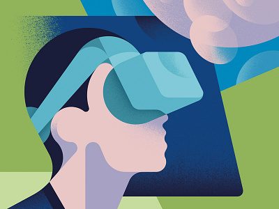 Virtual Reality cover editorial glasses illustration imagine man reality tech view virtual vr window