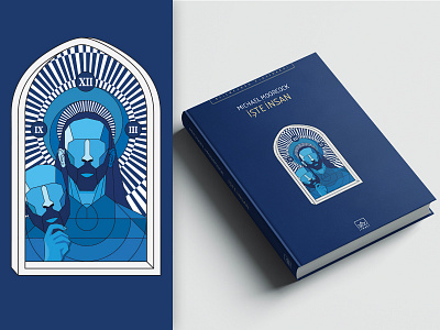 Behold the Man book cover ecco homo flat illustration ithaki moorcock paradox religion sci fi time vector