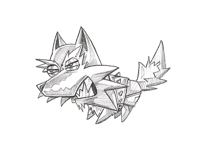 Gaming Monster Sketch cartoon sketch draw monster sketch pencil sketch sketch sketching