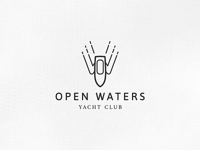 OpenWaters Dribble design graphic graphic design logo logo design minimal yacht