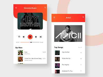 Groove Music app music music app ui uiux ux