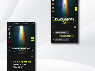 Share Music App dark mobile mobileapp music musicplayer ui uiux uxdesign vivid