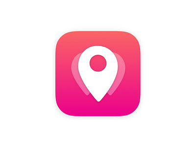 Daily UI 005 App Icon app icon daily ui gradient location logo mobile app pink purple ui