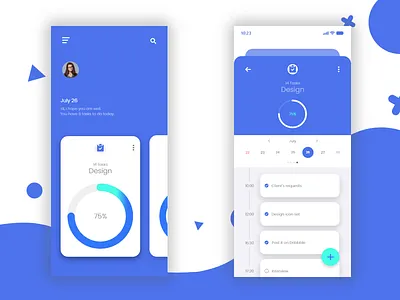 To Do App app calendar check design ios mobile progress scheduler todo ui ux