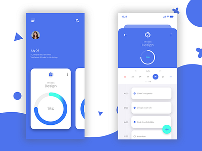 To Do App app calendar check design ios mobile progress scheduler todo ui ux