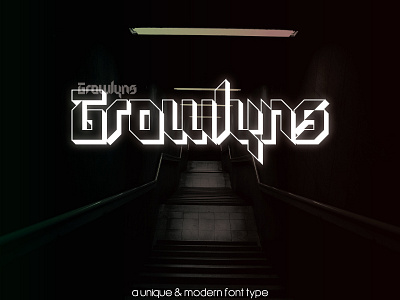 Growlyns Font branding font font type handwritting sans script typography