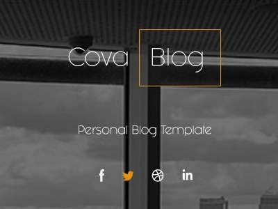 Cova - Blog PSD Template blog bolg psd