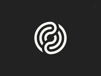 Logo: Letter O donut dynamic icon letter logo monoline o round sports symbol wave woven