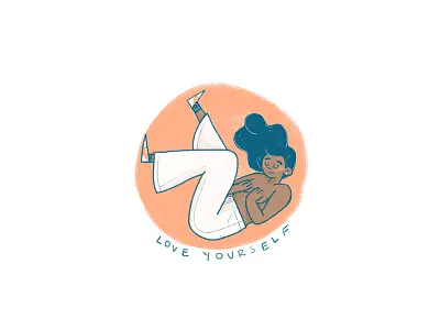 40 loveyourself 100waysofnice digital drawing illustration the100dayproject