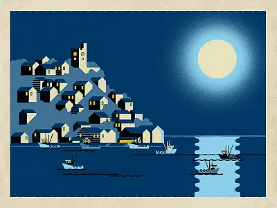 Leigh-on-Sea by Moonlight essex fendell posters leigh leigh on sea moonlight neil fendell