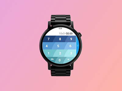 Calculator Button Ergonomics app calculator watch wear wearable