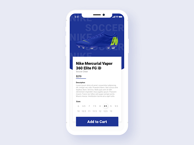 Daily UI #5 blue daily ui nike rachel manhardt sketch soccer sports travel ui