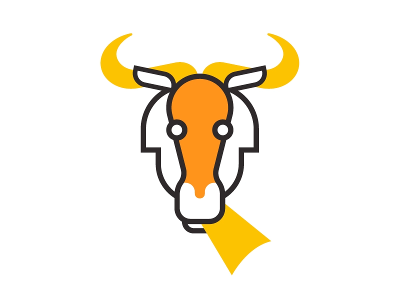 Oh no! A wildebeest has eaten this page. animal animation chew eat icon paper vecotor wildebeest