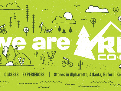We Are REI coop mural opt outside rei