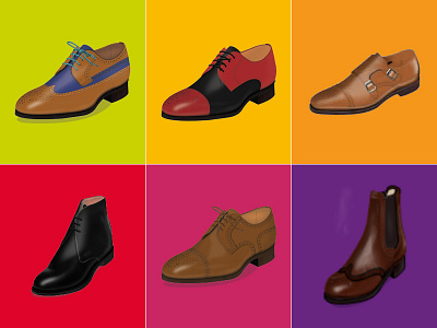 Shoes leather vector shoes