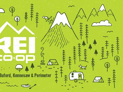 We Are REI coop mural opt outside rei