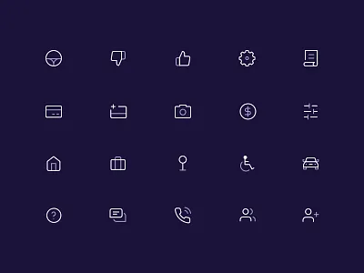 Icon Set app app design custom icons icon pack icon set iconography icons illustration mobile ridesharing ui ui design