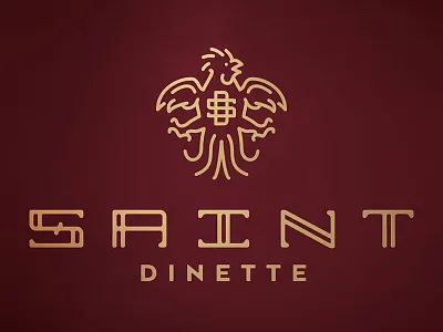 Saint Dinette Restaurant Branding branding chicken dinette french restaurant rooster saint