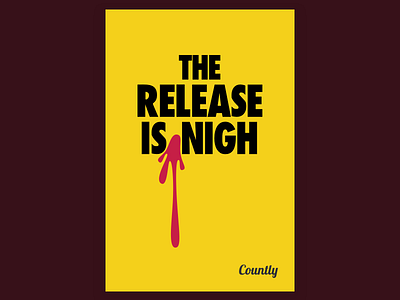 Countly / Watchmen poster for developers layout minimal poster type typography watchmen yellow