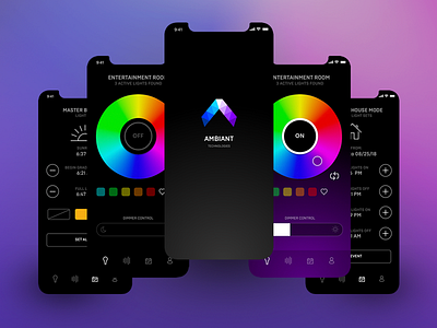 Ambiant App app dimmer internet of things ios iot light control mobile