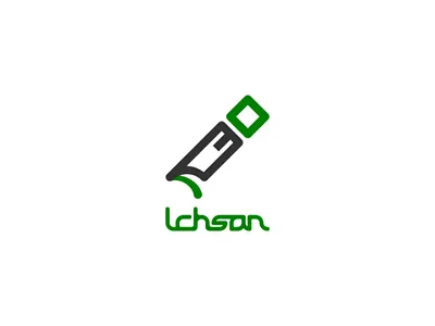 Ichsan Kaligrafi green ichsan ichsan kaligrafi inkscape kaligrafi logo pen tint