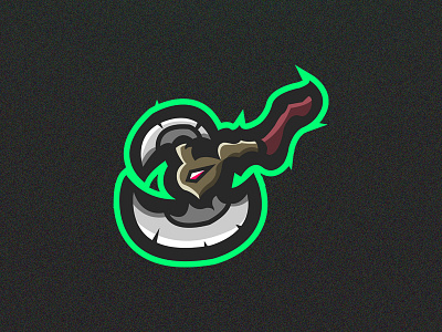 Axe Mascot/Sports Logo axe designs esports logos logo logos mascot speedart vintage