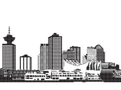Pixel Vancouver ai art design graphic pixel