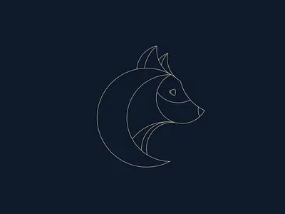 The Fox animal circles digital fox geometric geometry illustration lines logo minimalistic