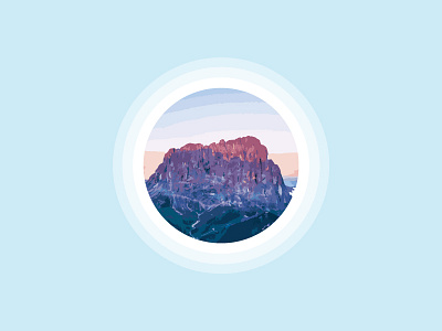 Mountain Heaven dribbble illustration illustrator landscape mountain sky