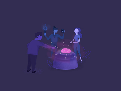 Brain, AI ai brain busniess dark page design flat illustration page ui ux web webdesign