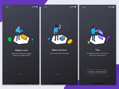 app app blockchain currency digital guide intelligent iphone page ui ux wallet